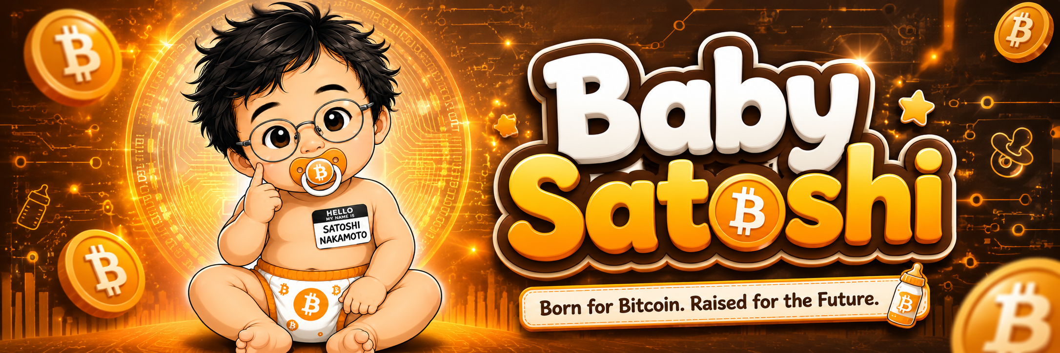 Baby Satoshi — Born for Bitcoin. Raised for the Future.